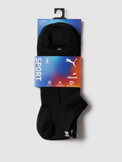 Puma Socken mit eingewebten Label-Details im 2er-Pack Modell 'Sport' Black 3