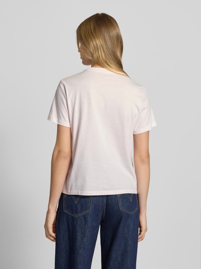 Calvin Klein Jeans T-Shirt mit Label-Print Hellrosa 5