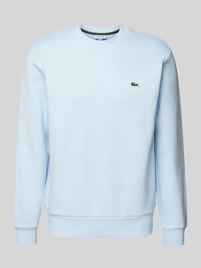 Lacoste Sweatshirt mit Label-Badge Hellblau 2