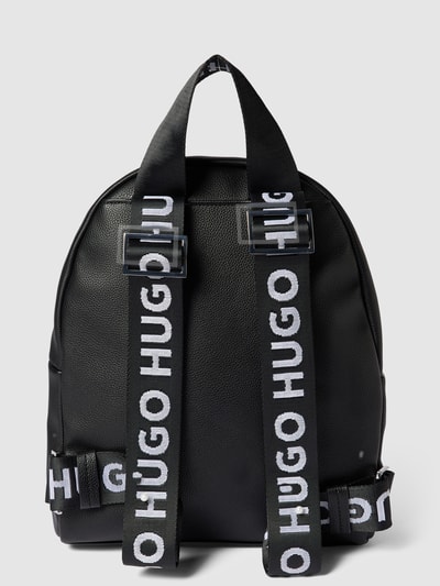 HUGO Rucksack mit Label-Details Modell 'Bel' Black 4