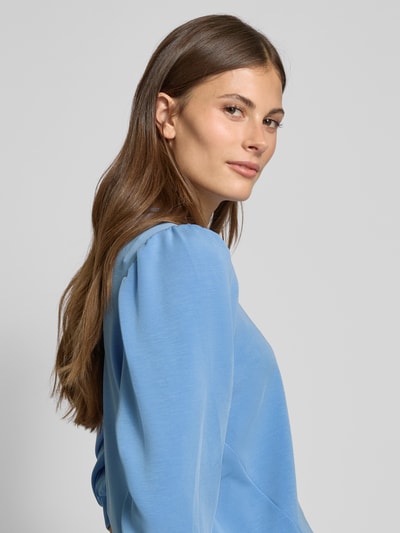 Selected Femme Sweatshirt mit gerippten Abschlüssen Modell 'TENNY' Rauchblau 3