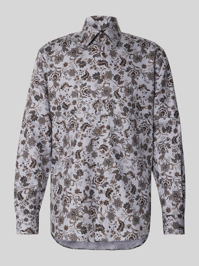 ETERNA Modern fit zakelijk overhemd met knoopsluiting Zilver - 2