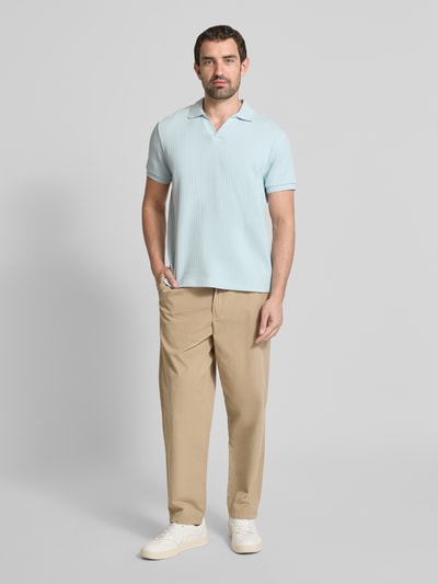 MCNEAL Koszulka polo o kroju regular fit z dekoltem w serek Jasnoniebieski 1