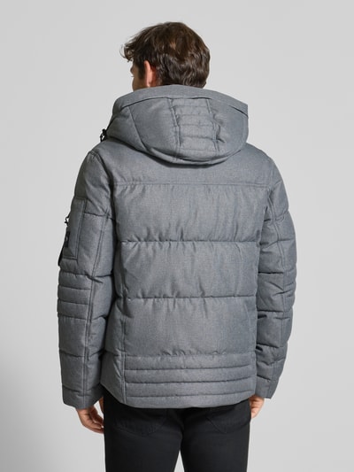 Tom Tailor Regular Fit Steppjacke mit abnehmbarer Kapuze Mittelgrau 5
