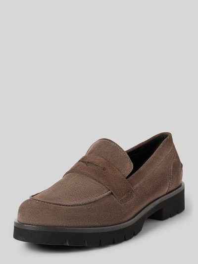 Högl Tassel-Loafer in Leder-Optik Dunkelgrau 1