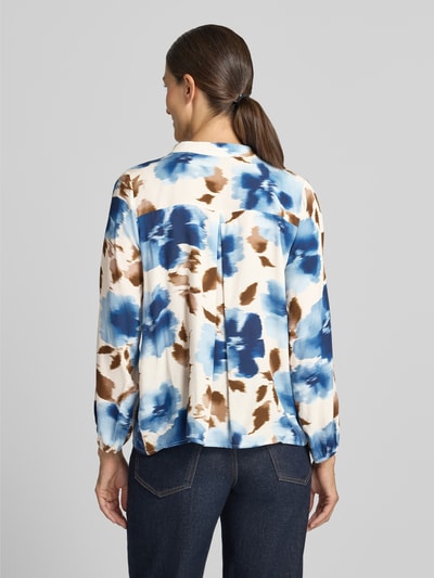 ZABAIONE Relaxed Fit Bluse aus reiner Viskose Modell 'Lari' Marine 5
