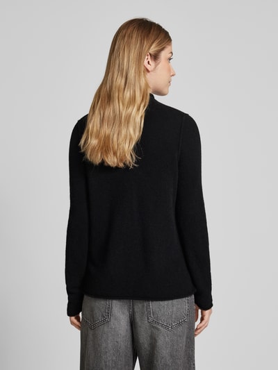 Brax Gebreide pullover met labeldetail, model 'LEE' Zwart - 5