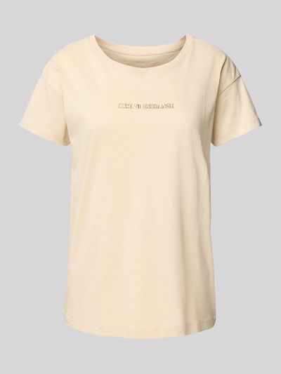ARMANI EXCHANGE T-shirt met labeldetail Zand - 2