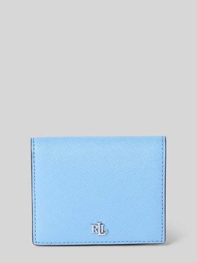 Lauren Ralph Lauren Lederportemonnaie mit Logo-Applikation Hellblau 1