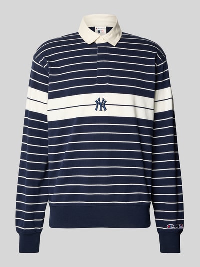 CHAMPION Regular Fit Poloshirt im langärmeligen Design Marine 2