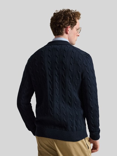 Polo Ralph Lauren Regular Fit Strickjacke aus reiner Baumwolle Marine 5