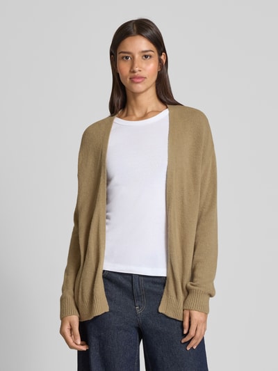 Milano Italy Gebreid jack met opengewerkte voorkant Zand - 4