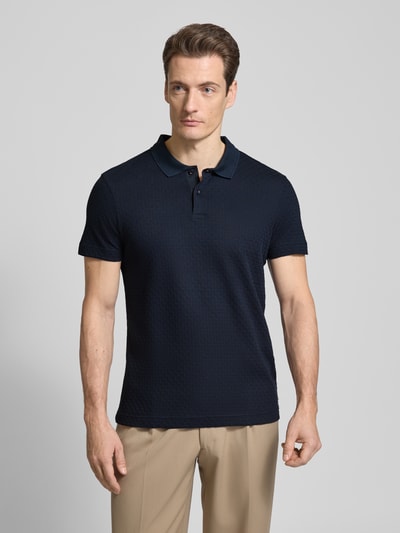 JOOP! Collection Poloshirt mit kurzer Knopfleiste Modell 'Bradley' Marine 4