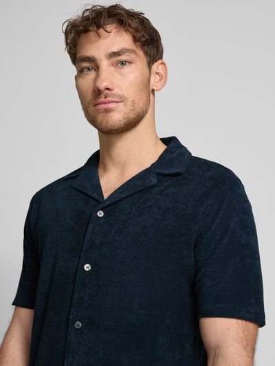 Lindbergh Relaxed Fit Freizeithemd mit Reverskragen Dunkelblau 3