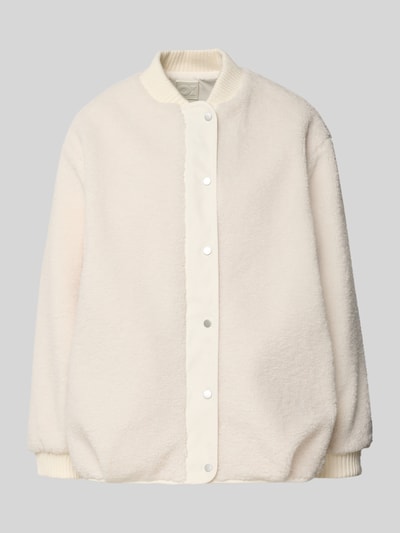 OPUS Fleecejacke mit Knopfleiste Modell 'Hulda' Ecru 2