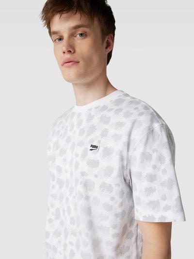 PUMA PERFORMANCE T-shirt met all-over print, model 'DOWNTOWN' Offwhite - 3