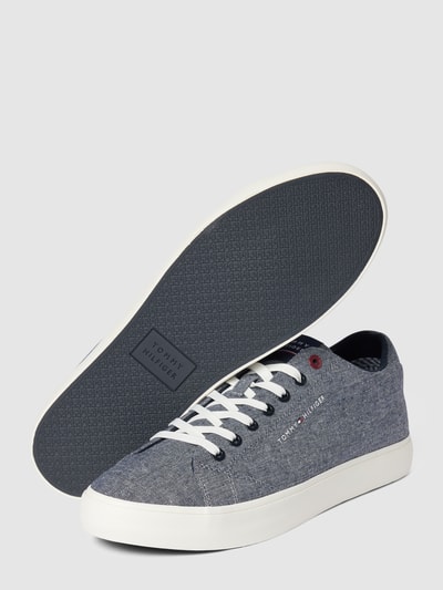 Tommy Hilfiger Sneakers met labeldetails, model 'VULC' Marineblauw - 3