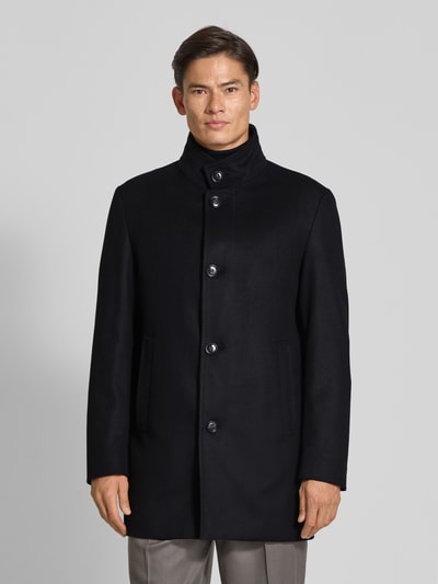 Strellson Regular Fit Wollmantel mit Stehkragen Modell 'FINCHLEY' Black 4