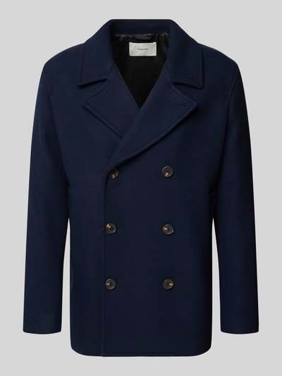 SELECTED HOMME Regular Fit Wolljacke aus Woll-MIx Modell 'ARCHIVE' Dunkelblau 2