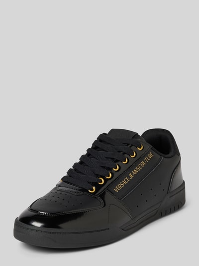 Versace Jeans Couture Sneakersy z napisem z logo model ‘FONDO BROOKLYN’ Czarny 1