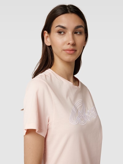 BOSS Orange T-Shirt mit Label-Stitching Modell 'Esummer' Rose 3