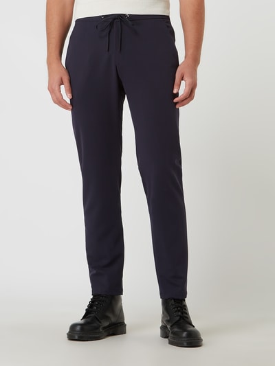 DIGEL Slim Fit Jogpants mit Stretch-Anteil Modell 'Bobby' Dunkelblau 4