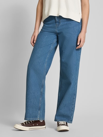 Carhartt Work In Progress High Waist Jeans mit weitem Bein Modell 'Jane' Hellblau 4