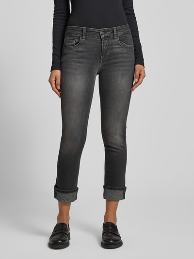 Liu Jo White Skinny Fit Jeans im 5-Pocket-Design Modell 'MONROE' Black 4