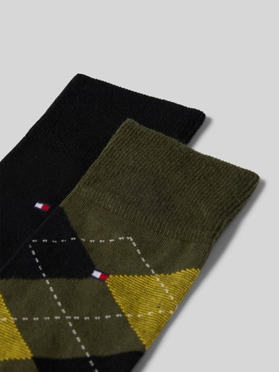 Tommy Hilfiger Kousen van katoenmix, per 2 paar Kaki - 2