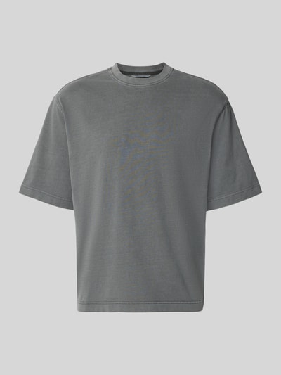 Selected Homme Boxy Fit T-Shirt aus reiner Baumwolle Modell 'CORY' Dunkelgrau 1