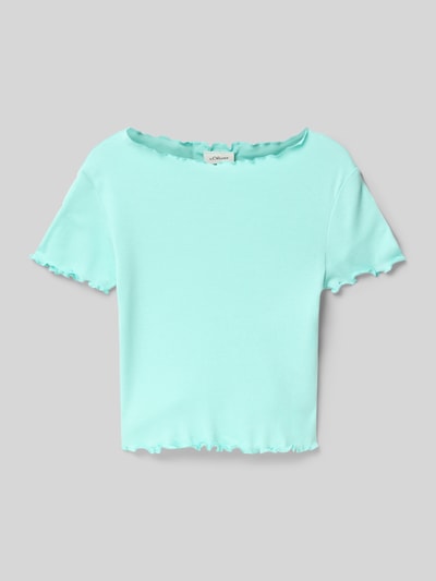 s.Oliver RED LABEL Slim Fit T-Shirt aus reiner Baumwolle Aqua 1