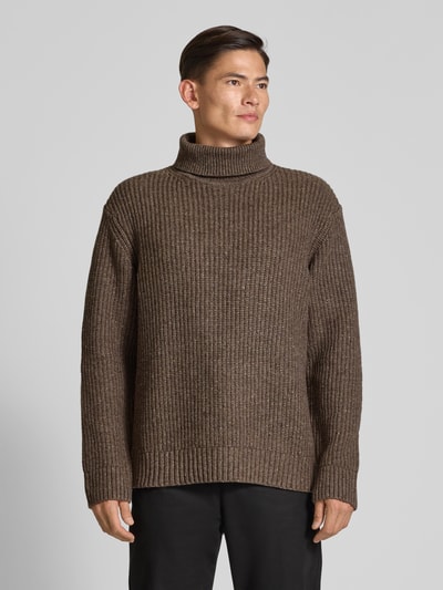 SELECTED HOMME Relaxed fit coltrui van wolmix Middenbruin - 4