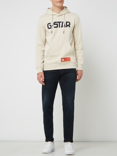 G-Star Raw Hoodie mit Logo Offwhite 1