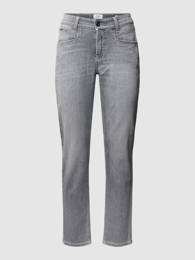 Cambio Slim fit jeans met stretch, model 'PINA SEAM' Lichtgrijs - 2