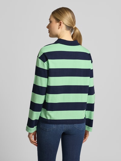 s.Oliver RED LABEL Polówka o kroju loose fit z czystej bawełny Trawiasty zielony 5