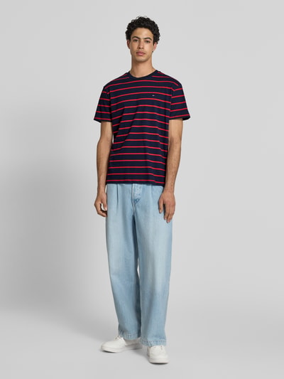 Tommy Jeans Regular Fit T-Shirt aus reiner Baumwolle Marine 1