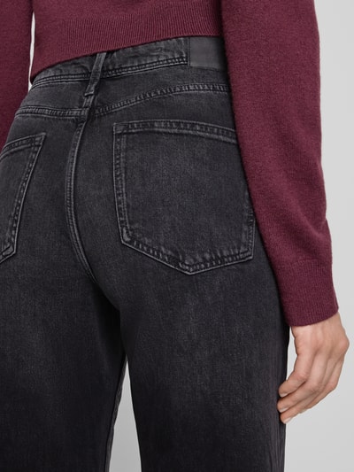 s.Oliver RED LABEL Jeansy o kroju wide fit z mieszanki bawełny model ‘SURI’ Antracytowy 3