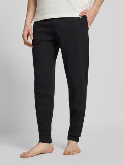 Christian Berg Men Sweatpants mit Label-Details Black 4