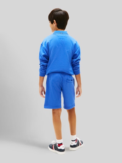 Tommy Hilfiger Kids Szorty dresowe o kroju regular fit z mieszanka bawełny Królewski niebieski 5