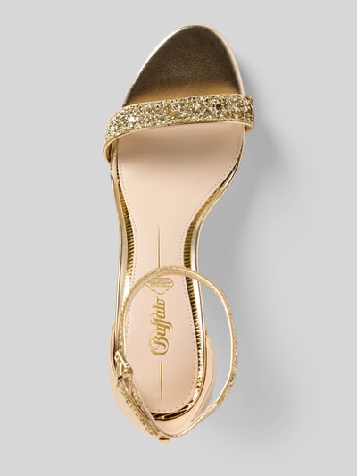 Buffalo Sandalen met naaldhak, model 'MONROE 2' Goud gemêleerd - 3