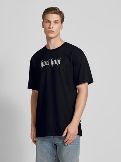 KARL KANI T--Shirt mit Logo-Print Black 4