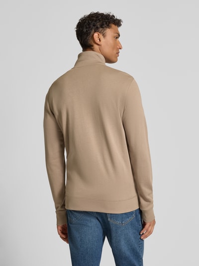 BOSS Orange Bluza rozpinana o kroju regular fit z czystej bawełny Beżowy 5