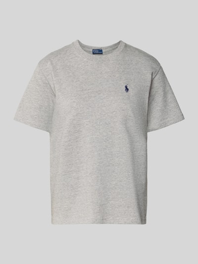 Polo Ralph Lauren T-Shirt mit Label-Stitching Mittelgrau Melange 2