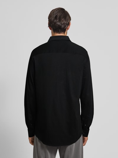 ARMANI EXCHANGE Regular Fit Freizeithemd mit Haifischkragen Black 5