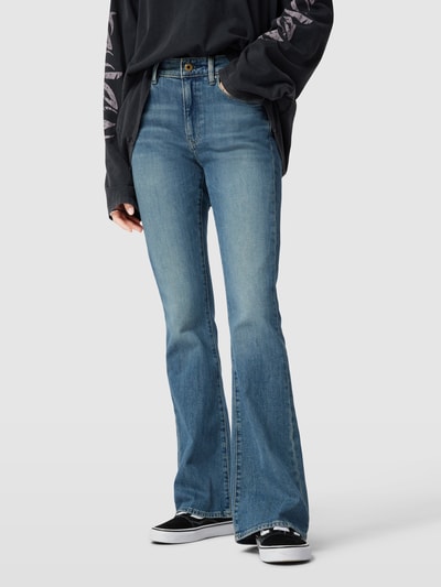 G-Star Raw Flared Jeans mit Label-Details Modell 'Flare' Jeansblau 4