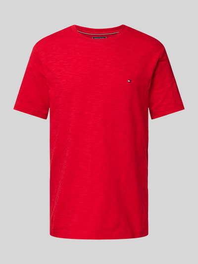 Tommy Hilfiger T-shirt met labelstitching Rood - 2