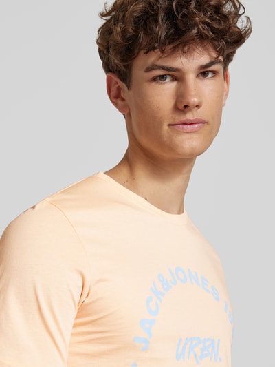 Jack & Jones T-Shirt mit Label-Print Modell 'SIMON' Apricot 3
