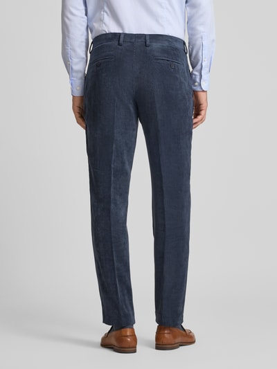 Christian Berg Men Slim Fit Cordhose mit Bügelfalten Rauchblau 5