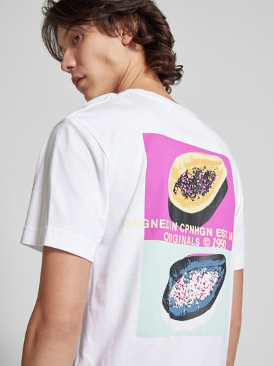 Jack & Jones T-shirt met motiefprint, model 'TAMPA' Wit - 3