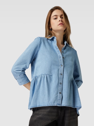 Only Jeansbluse mit 3/4-Arm Modell 'MARY' Jeansblau 3